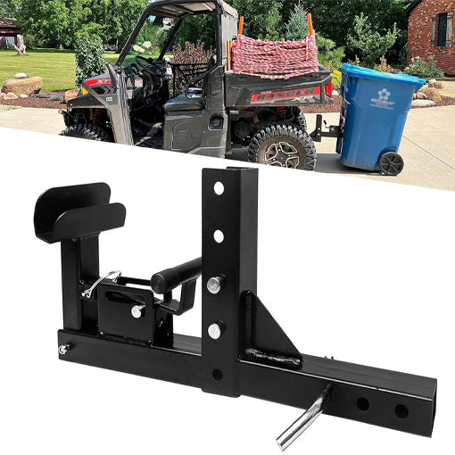 Adjustable Trash Can Transporter Hitch