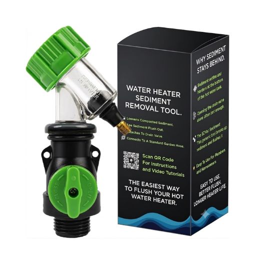 Easy Water Heater Sediment Cleaning and Flushing Tool