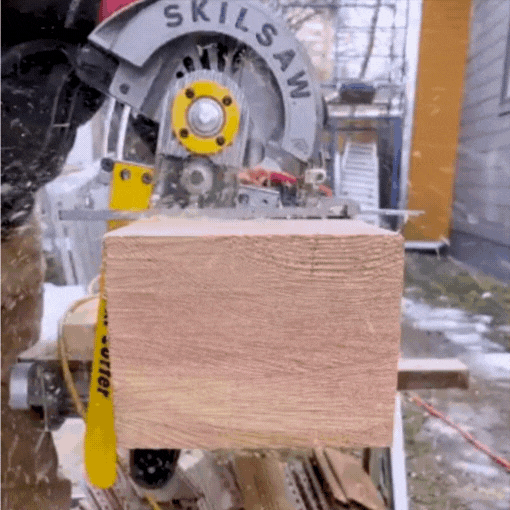 Beam Cutter Attachment for Worm Circular Saws