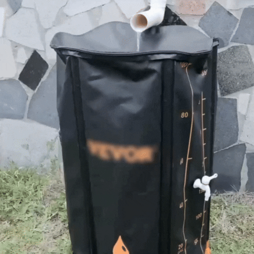 Collapsible Rain Barrel Water Collection System