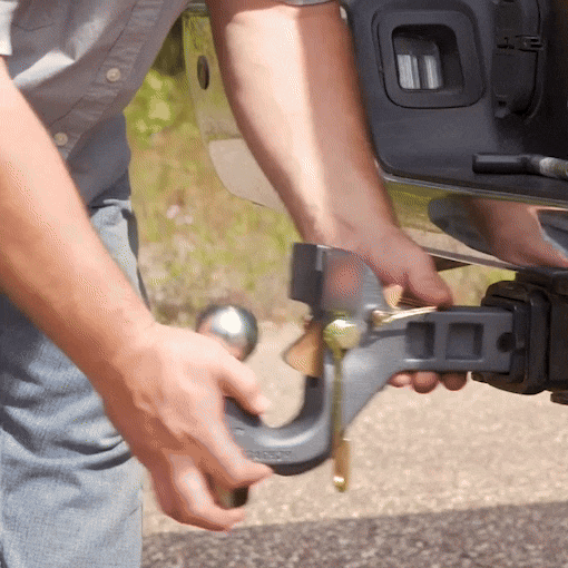 Auto-Locking 2-in Receiver Pintle & Ball Hitch Combo