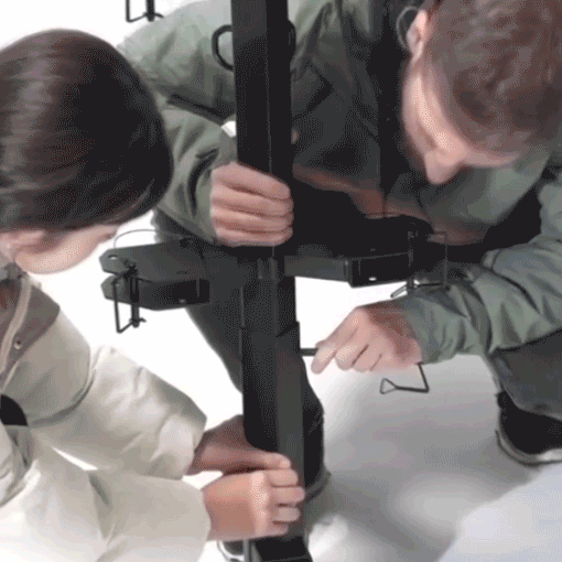 Vertical Hitch-Mounted Ski & Snowboard Rack