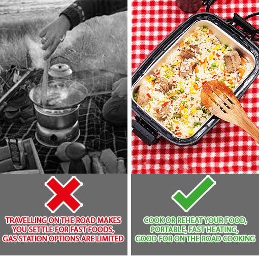 12V Portable Meal Roaster for Car & Camping
