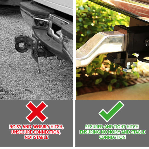 Anti-Rattle Hitch Tightener Clamp