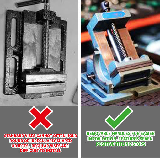 Cradle-Style Angle Drill Press Vise