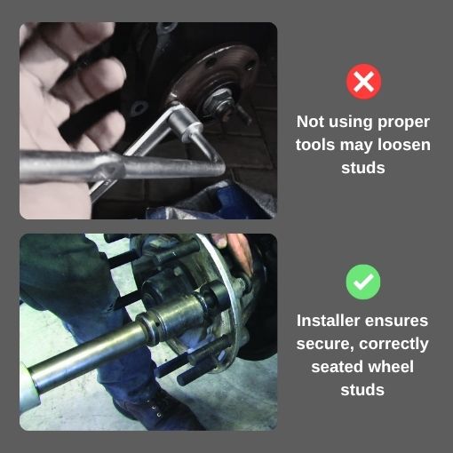 Truck Wheel Stud Installer