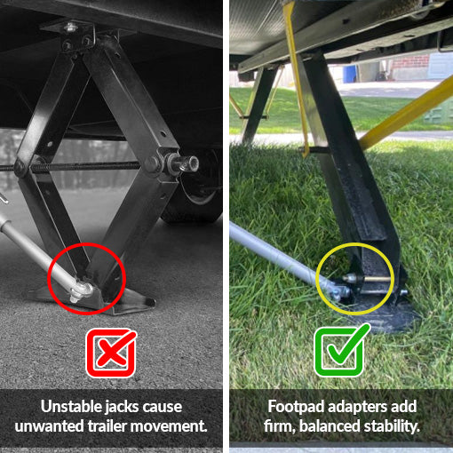 4 Footpads Electronic Stabilizer Jack Pad Adapters Kit