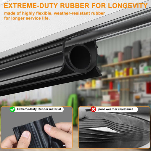 Garage Door 3-Sided Weatherproof Seal