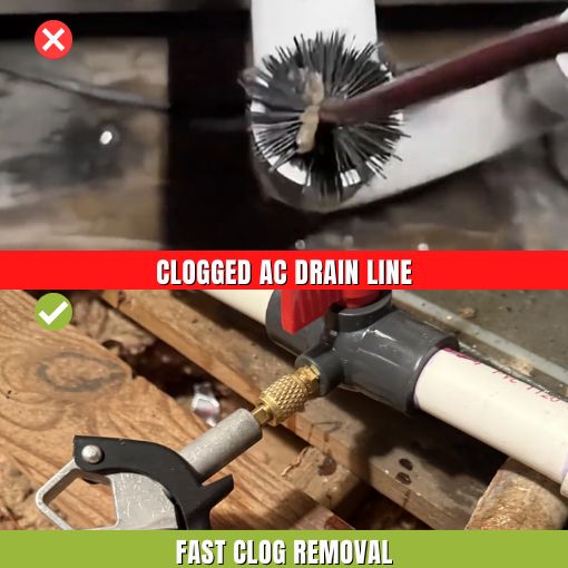 HVAC Drain Line Cleaner Tool Set
