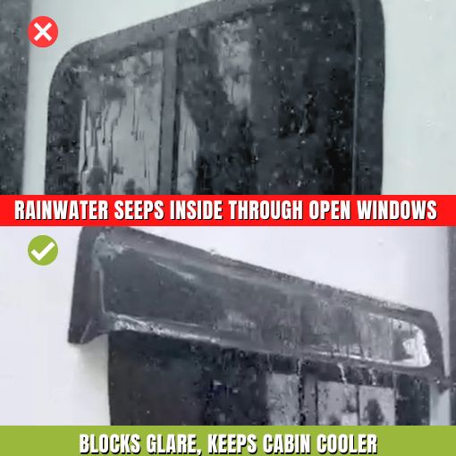 RV Window Deflector and Sun Visor