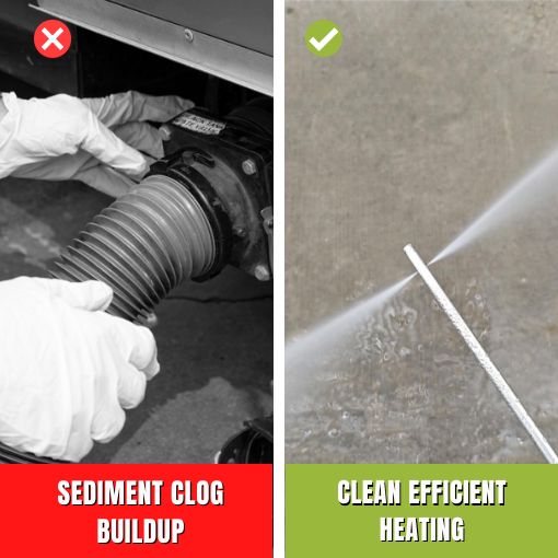 Tank Water Heater Cleaning and Flushing Tool