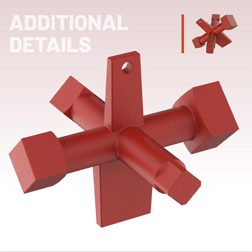 6-Way Cleanout Plug Wrench