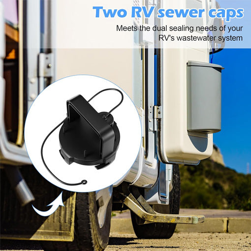 RV Sewer Valve Cap with Handle