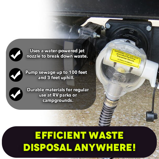 RV Sewer Pump Head