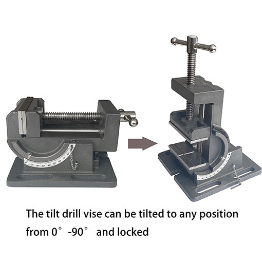Cradle-Style Angle Drill Press Vise