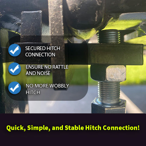 Anti-Rattle Hitch Tightener Clamp