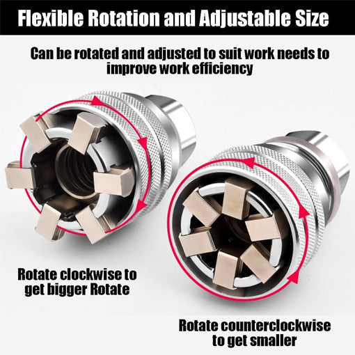 Adjustable Universal Socket Wrench