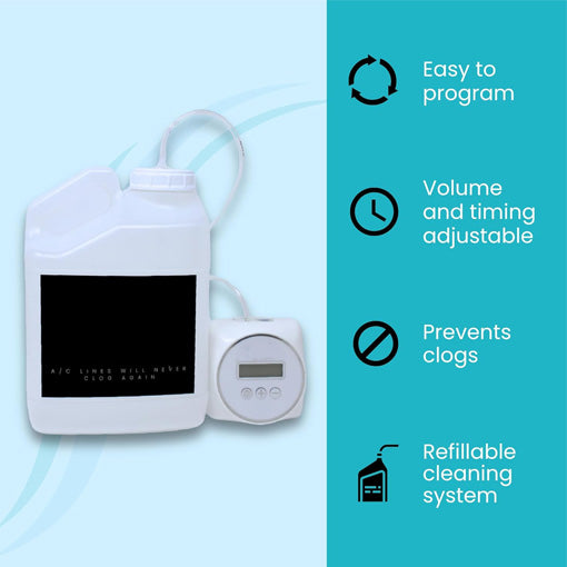 Automated A/C Drain Line & Drain Pan Cleaning System