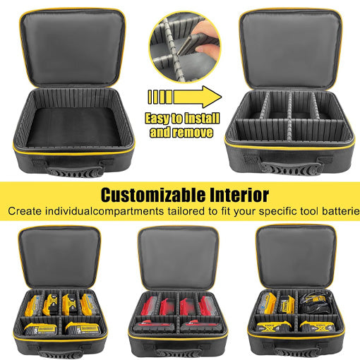 Hard Tool Battery Carrying Case