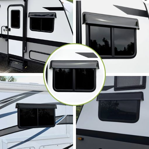 RV Window Deflector and Sun Visor
