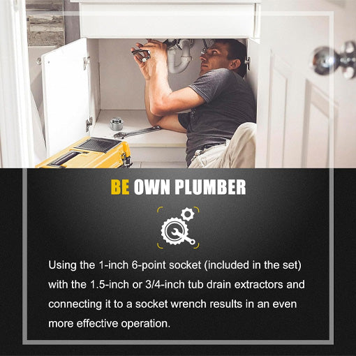 Tub Drain Extractor Set
