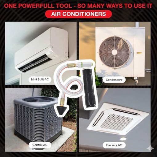 AC Drain Line Cleaner with CO2 Cartridges