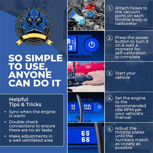 Digital Carburetor Sync Tool