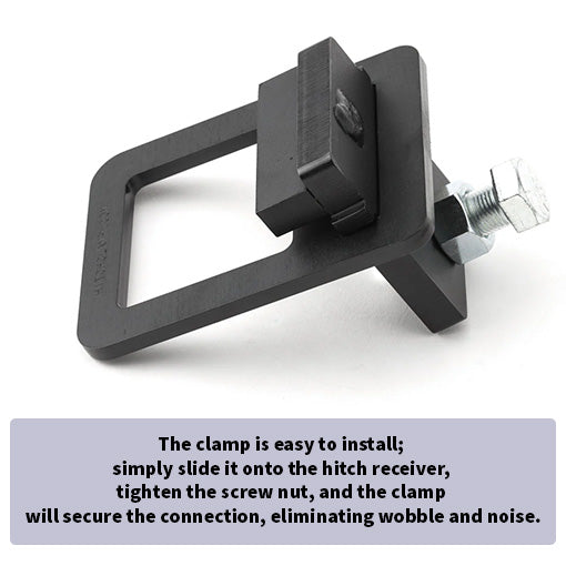 Anti-Rattle Hitch Tightener Clamp