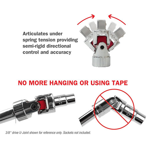 Auto Flex Universal Joint Extension Adapter Set