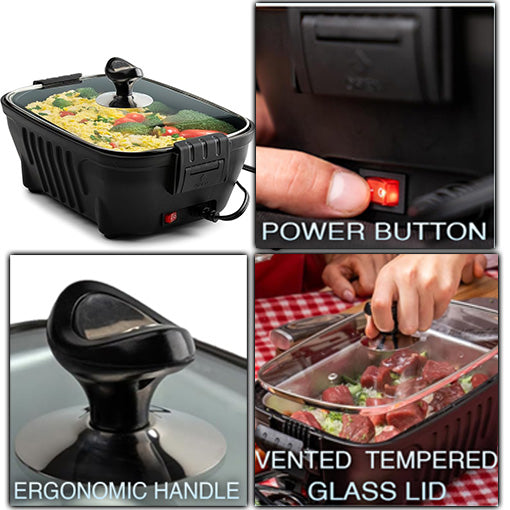 12V Portable Meal Roaster for Car & Camping