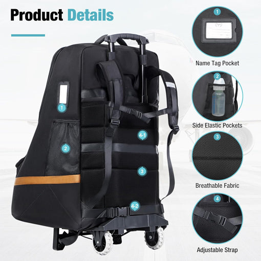 Car Seat Travel Bag with Wheels