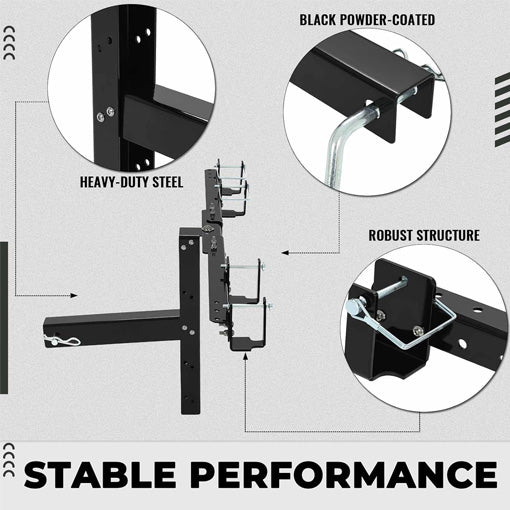 Adjustable Double Trash Can Hauler