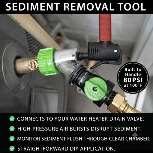 Easy Water Heater Sediment Cleaning and Flushing Tool
