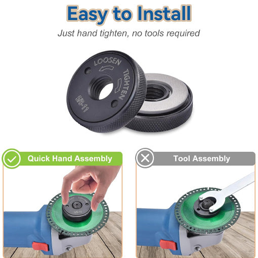 Quick Change Angle Grinder Flange Nuts