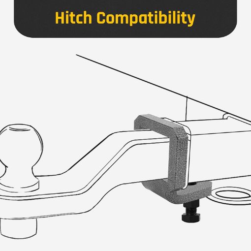 Bolt-on 2" Anti-Rattle Hitch Tightener Clamp