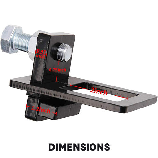 Anti-Rattle Hitch Tightener Clamp