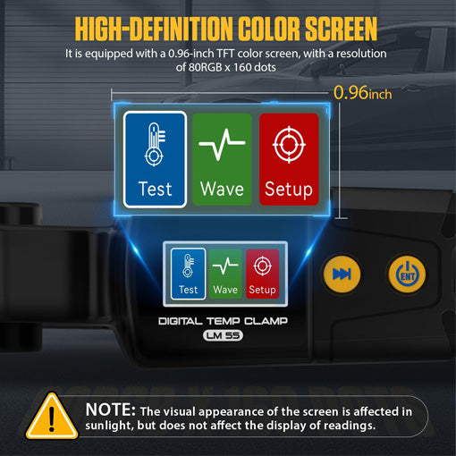 HVAC Digital Temperature Clamp Meter