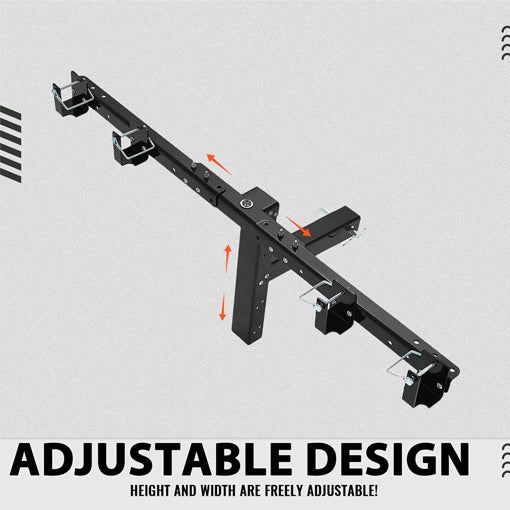 Adjustable Double Trash Can Hauler