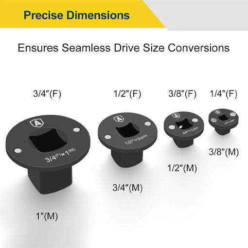 Low Profile Impact Socket Adapter Set