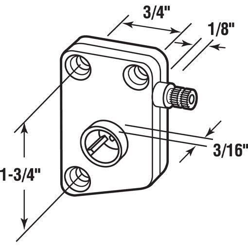 Right Hand RV Window Slant Sill Operator Replacement