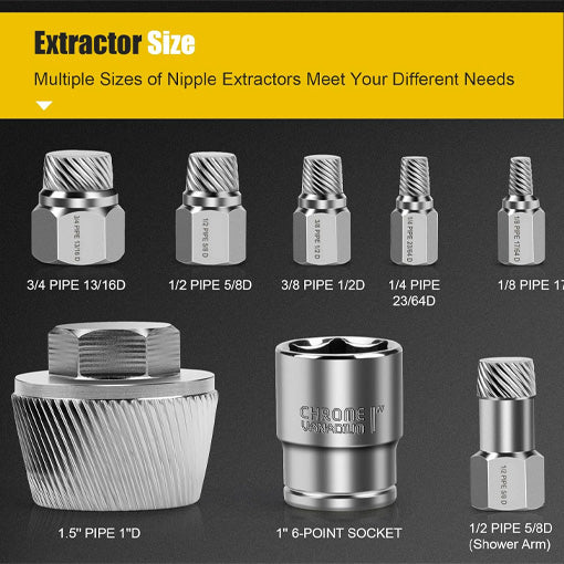 Tub Drain Extractor Set