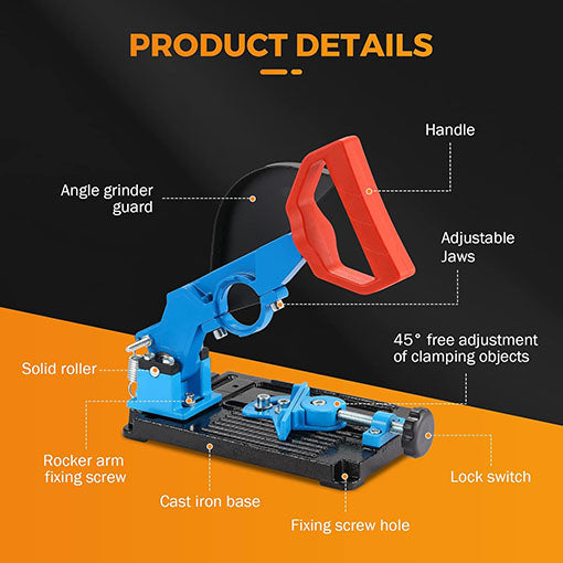 2-in-1 Electric Drill & Angle Grinder Stand Cutting Machine