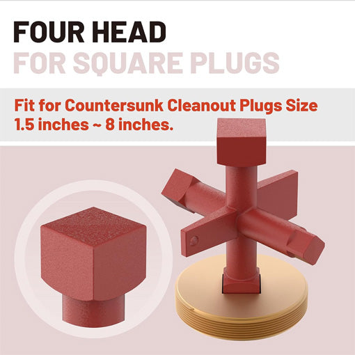 6-Way Cleanout Plug Wrench