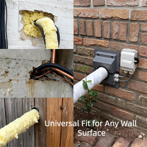 HVAC Wall Penetration Line Set Cover Kit