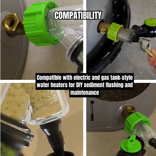 Easy Water Heater Sediment Cleaning and Flushing Tool