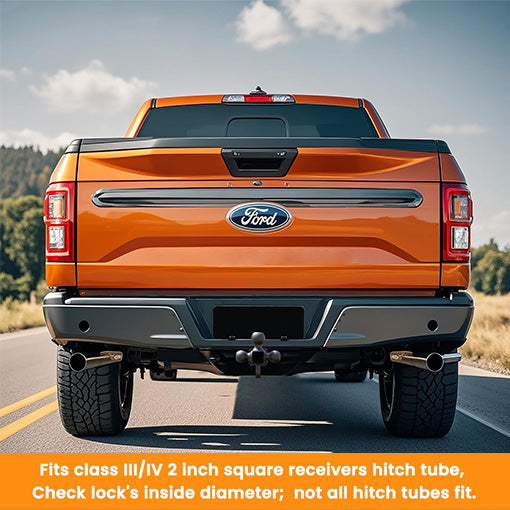 360° Swivel Trailer Hitch Tri-Ball Mount with Hook