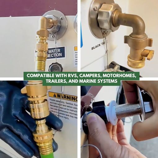 RV City Water Inlet Replacement with 90-Degree Elbow