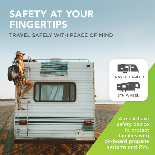 RV Propane Tank Gauge with Leak Detector & Emergency Shut-Off