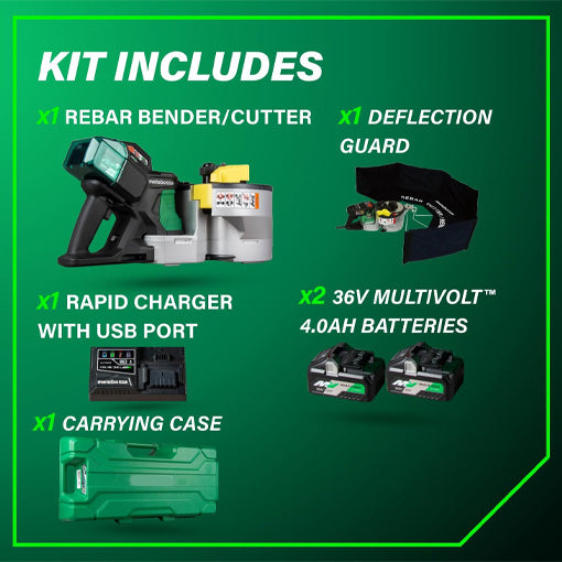 2-in-1 Cordless Rebar Bender & Cutter