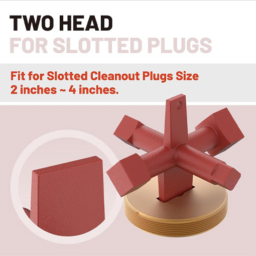 6-Way Cleanout Plug Wrench